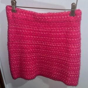 Lush Vibrant Pink Mini Skirt